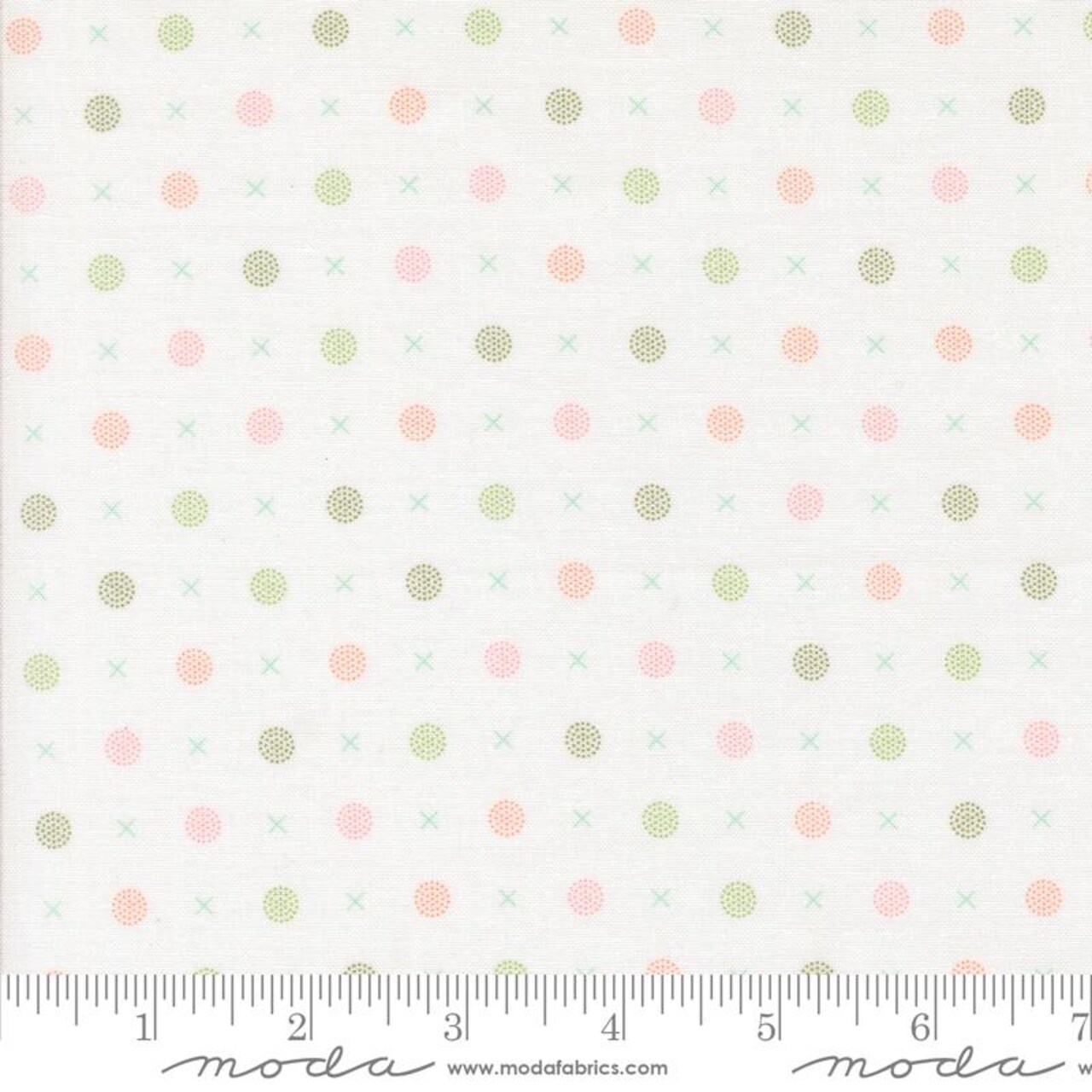 Fabric Moda Cloud XO Dots Abloom by the Quarter Yard 29215-11